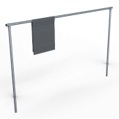 Carpet beater frame | Cross tube 4000 mm | steel tube  60 mm